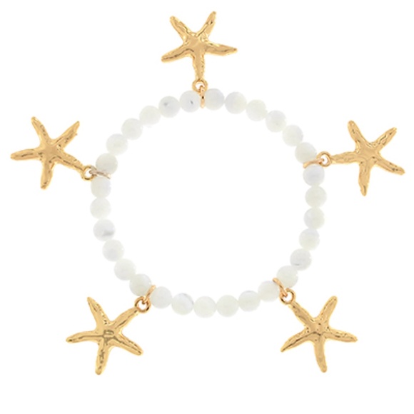 Sealife Theme & Pearl Beads Bracelet - Picture 2 of 2